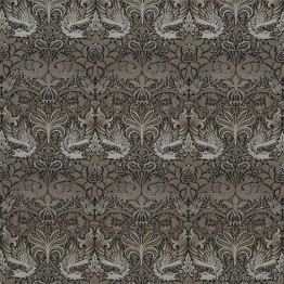 Ткань Morris / PEACOCK & DRAGON Black/Bullrush - DM6W230301